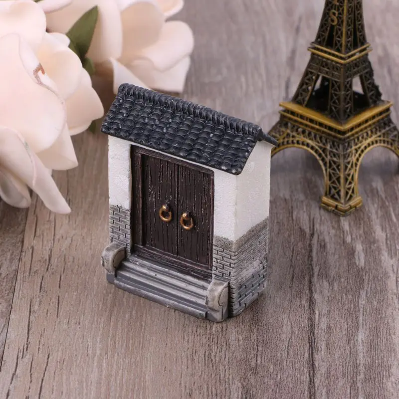 Изделия из смолы дверь модель мини-Сказочный Сад миниатюры DIY пейзаж 72XF