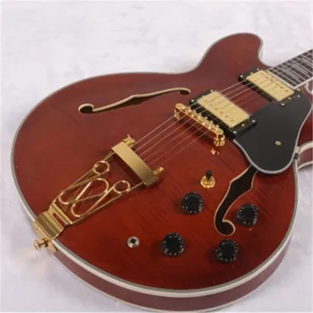 

Free delivery, 6-string double f-hole electric guitar, customizable