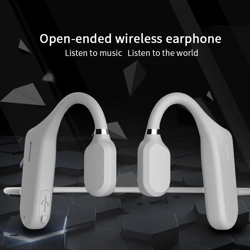 wireless gaming headset Bone Conduction Headphones Bluetooth Wireless Waterproof Comfortable Wear Open Ear Hook Light Weight Not In-ear Sports Earphones best earphones