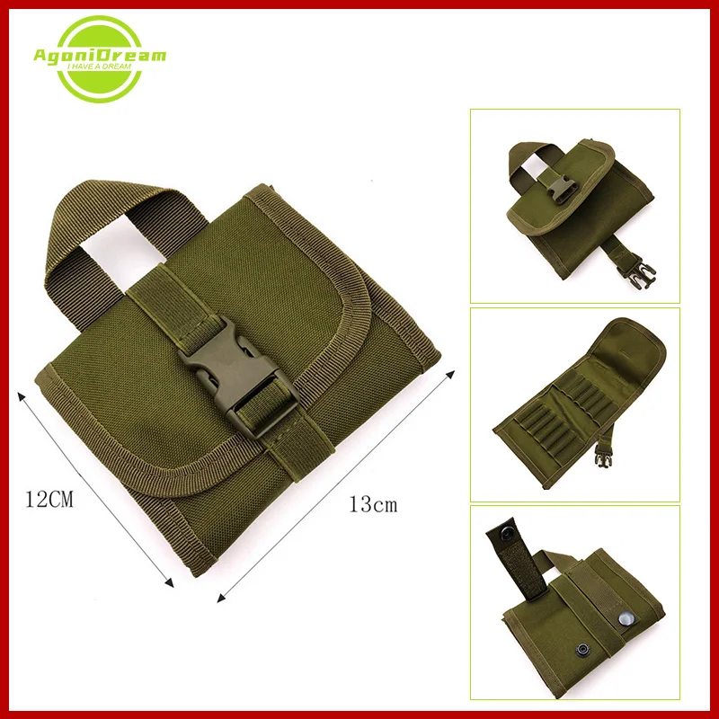

Folding Handgun Cartridge Carrier 14 Rifle Shells Rifle Cartridge Carrier Case Ammo Bag Hunting Bullet Holder Molle Shell Pouch