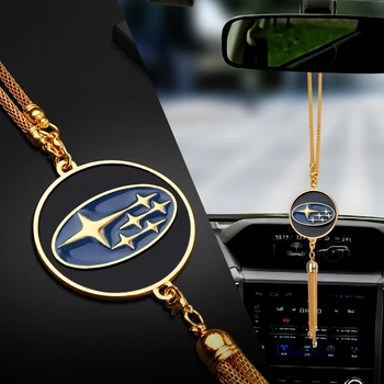 

Car interior Decoration Emblem pendant Rear view mirror hanging chain For Subaru Forester Impreza Outback Legacy Subaru Xv