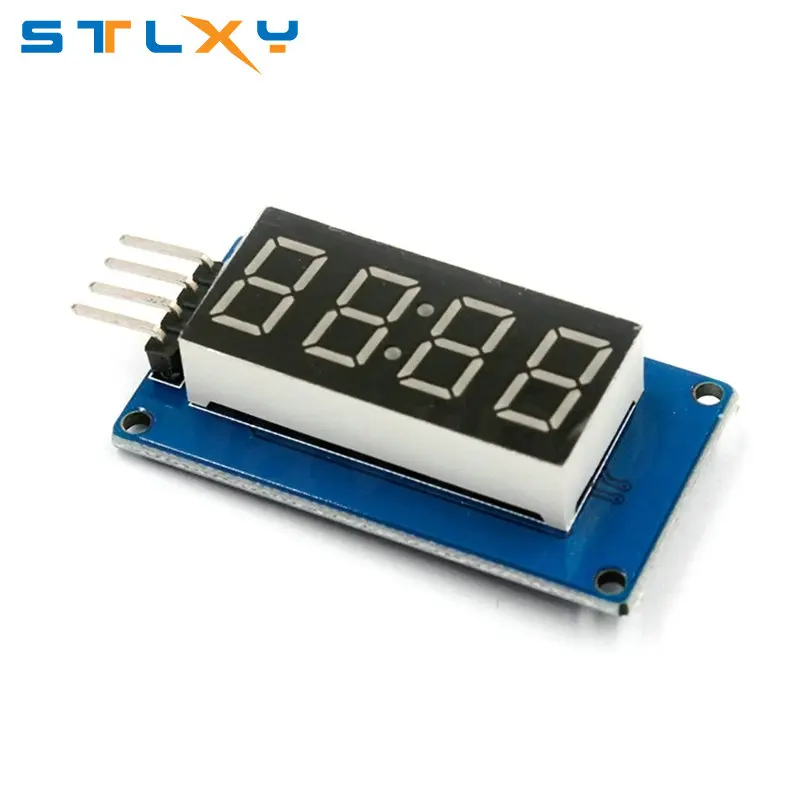 아두이노 7 세그먼트 LED 디스플레이 모듈, TM1637, 4 비트, 0.36 인치 시계, 레드 양극 디지털 튜브, 4 직렬 드라이버 보드 팩
