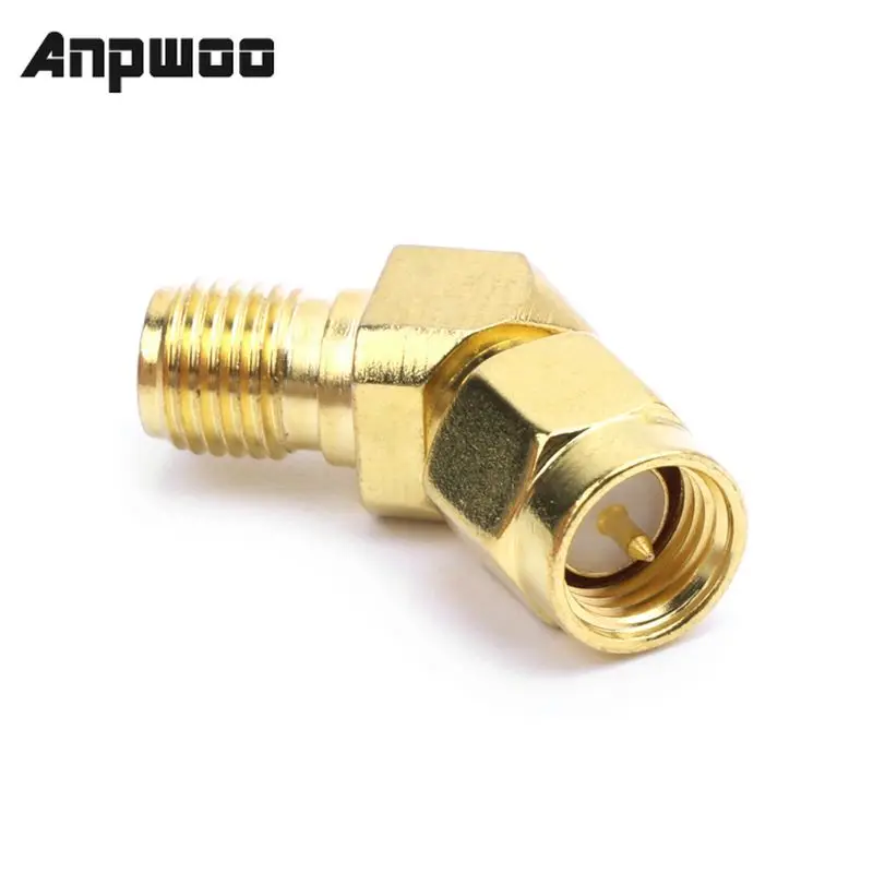 ANPWOO-Conector de adaptador cónico para antena de gafas FPV, SMA macho a hembra 45, 135 grados