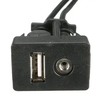

Lead Cable Mounting USB Panel Car Dash Flush Mount Audio Socket Transfer