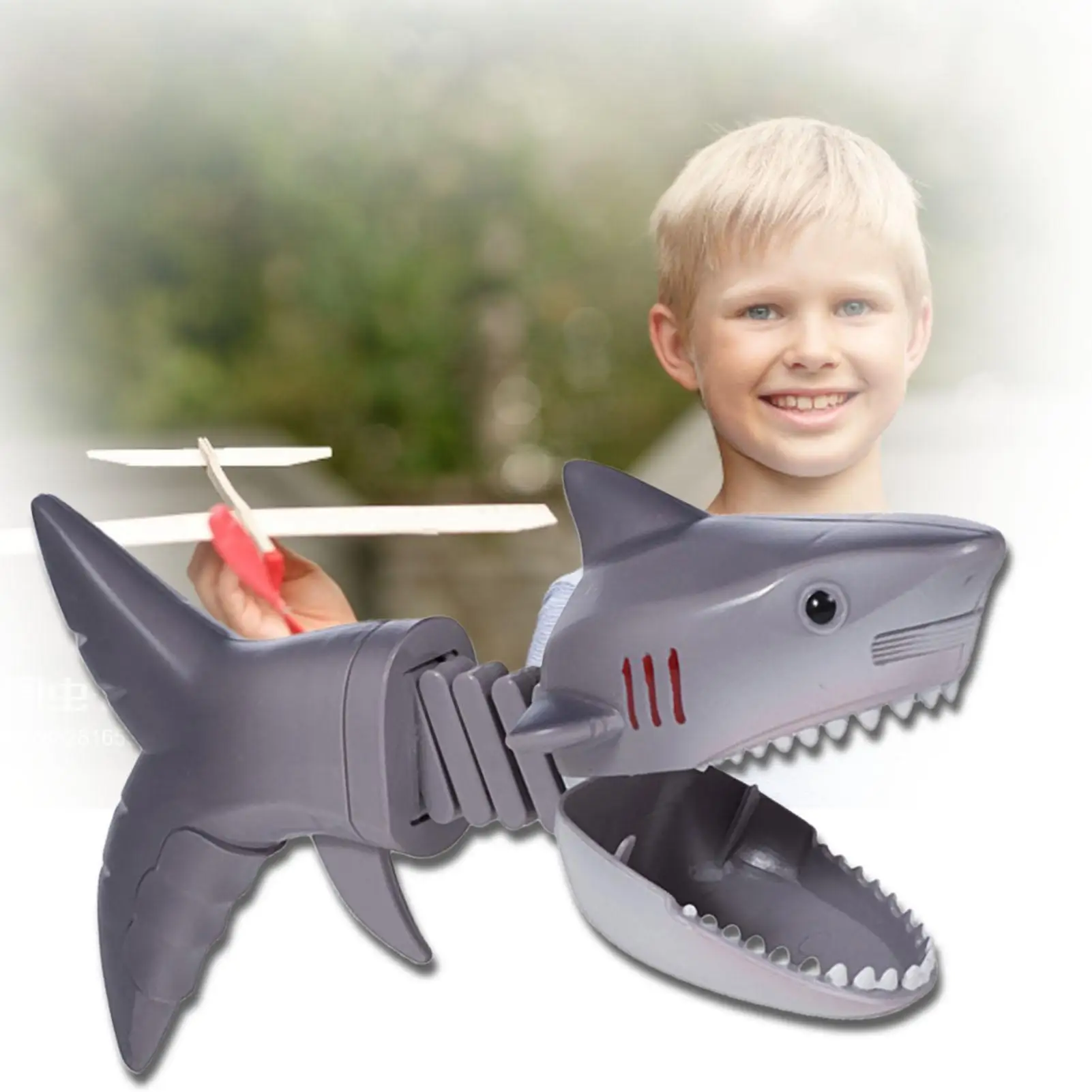 Funny Telescopic Shark Model Children Decompression Gift Prank Prop Trick Toy Joking Novelty Party Game Toys | Игрушки и хобби
