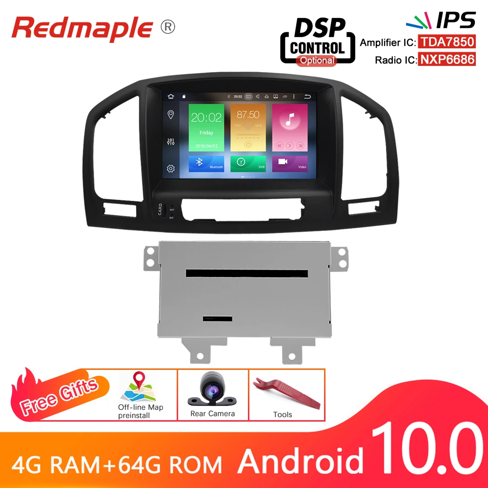 Автомобильный мультимедийный плеер 4 Гб ОЗУ Android 10 0 dvd стерео радио GPS-навигация