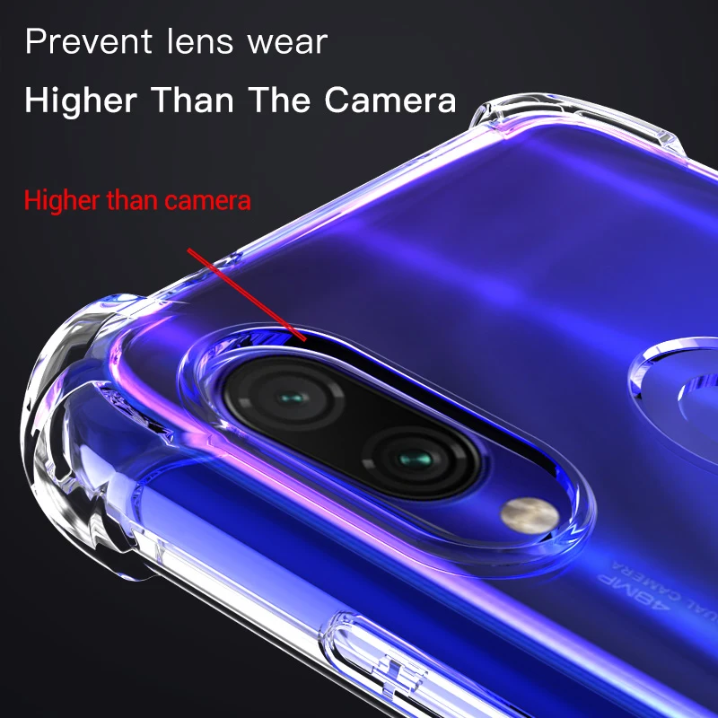 Airbag Anti fall Phone Case For xiami redmi note 8 7 pro TPU Back Case For 5