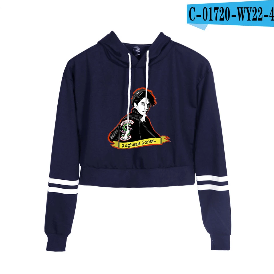 Новинка, укороченный топ с изображением ривердейла, толстовки для женщин, Kpop, хлопок, Харадзюку, высокое качество, красивая оранжевая толстовка с капюшоном для девочек - Цвет: As picture