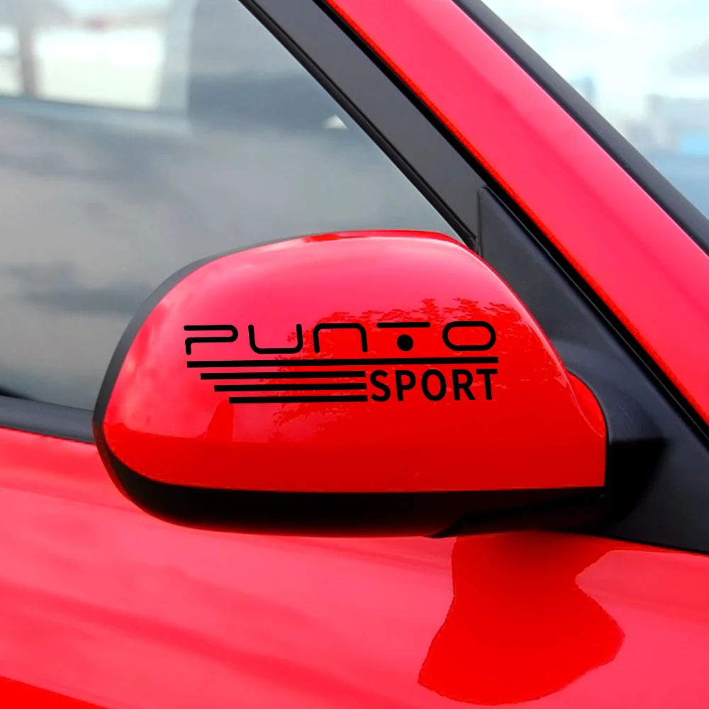 2 шт./компл. забавные наклейки на зеркало заднего вида автомобиля для Fiat Punto