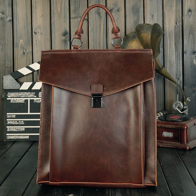 

New Academic Style Retro Postman Bag Backpack Computer Travel Bag