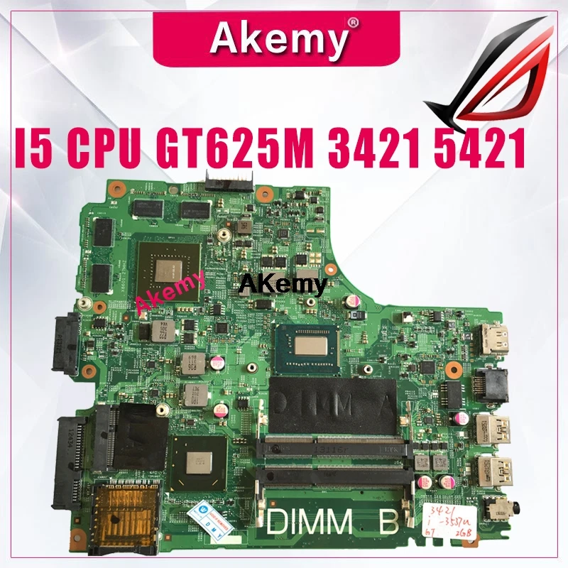 

12204-1 Laptop motherboard for Dell Vostro-2421 Inspiron-3421 5421 original mainboard I5 CPU GT625M Graphics card 4 memory