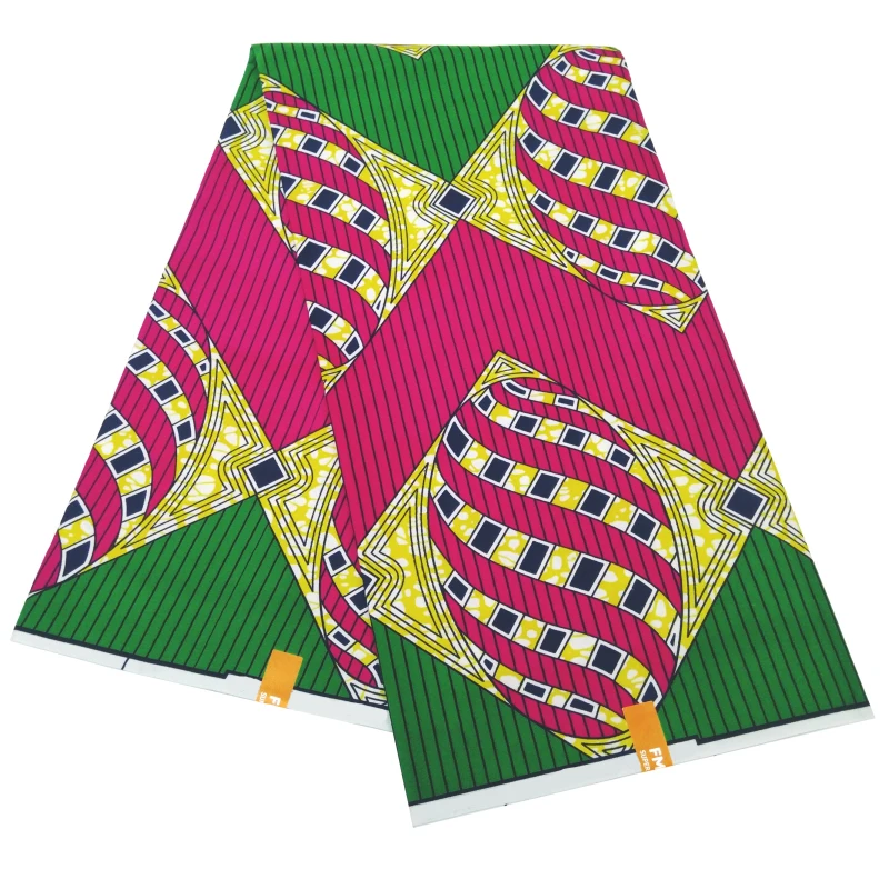Африканская восковая ткань kente из Анкары 100% полиэстер фототкань 6 ярдов для шитья