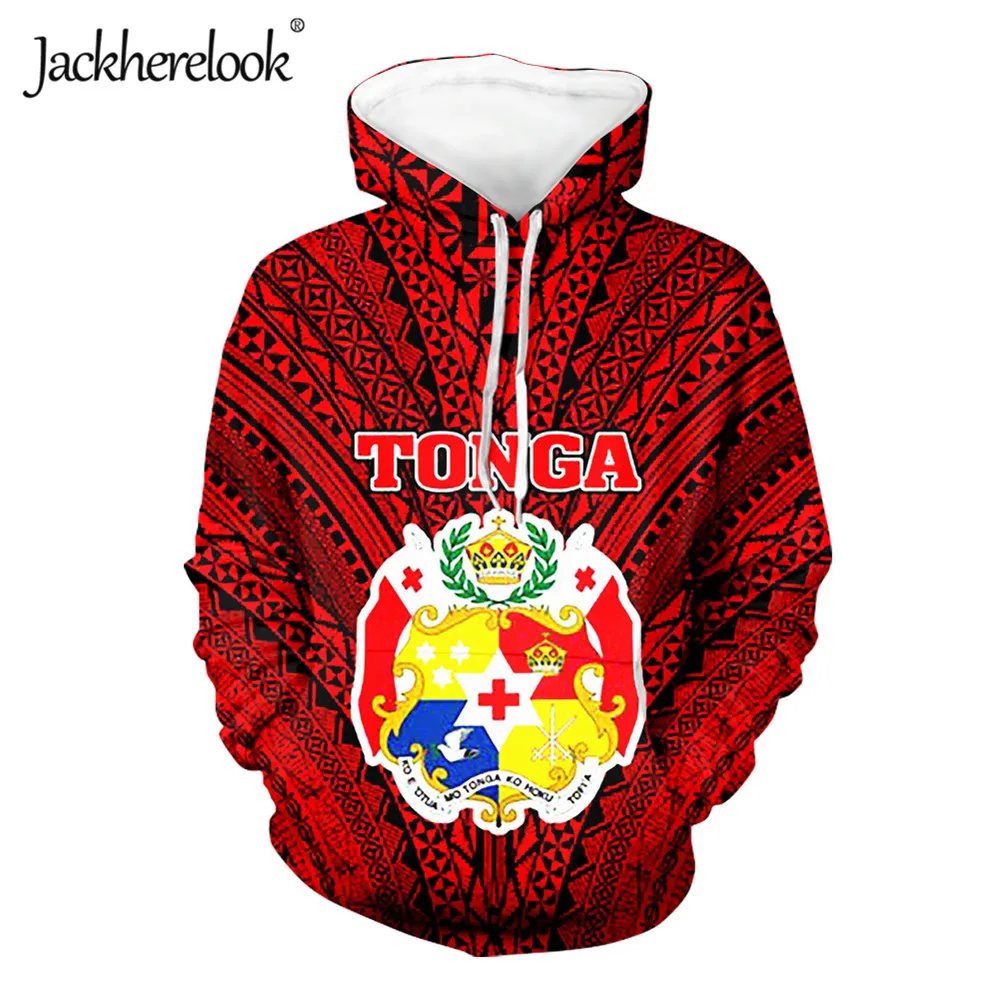 

Jackherelook Harajuku Hoodies For Womens Polynesian Tribal Tonga Samoan Brand Design Large Size Sweatshirts Tracksuits Jackets