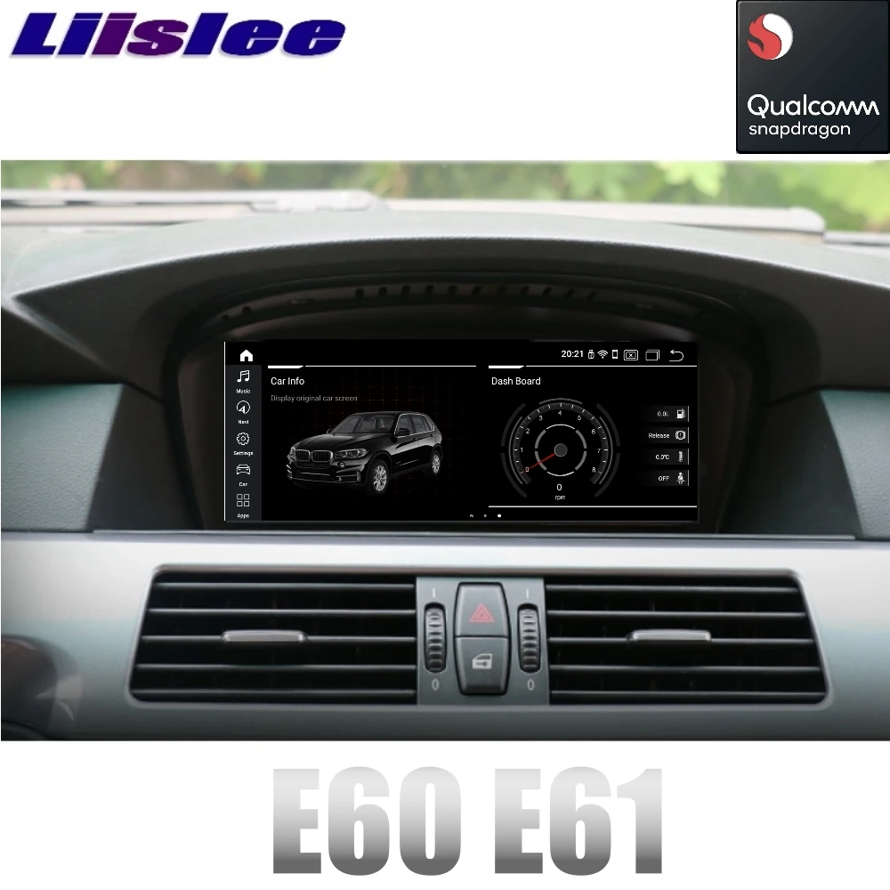 Для BMW 5 E60 E61 2003~ 2012 Система LiisLee Мультимедиа gps аудио радио CARPLAY адаптер стиль для CCC CIC навигация NAVI
