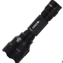 Стиль C8led алюминиевый сплав фонарь Cree блики перезаряжаемый ручной давление Открытый фонарик для занятий спортом
