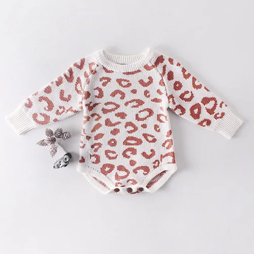 Комбинезон для маленьких девочек; Осенний комбинезон для новорожденных; трикотажная одежда для малышей с длинными рукавами; хлопковый комбинезон с вишенками для младенцев; Одежда для девочек - Цвет: 82091 pink