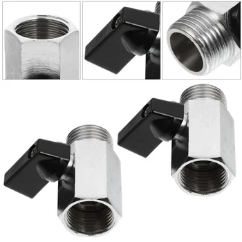 

2pcs Ball Valve Sturdy High Quality Stainless Steel Durable Premium Prime Shut-Off Valve Ball Valve Mini Valve for Oil Gas Water