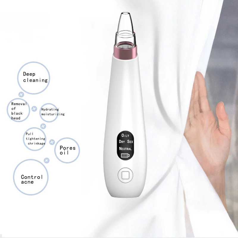 USB Line Blackhead Remover Pore Cleaner Vacuum Electric Nose Face Deep Cleansing Skin Care Tool Facial Cleansing 3 Mode Blackhea