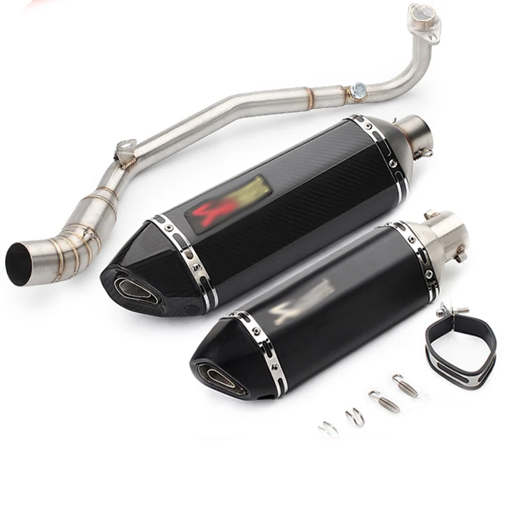 

Motorcycle Exhaust Muffler Escape SLip ON For Kawasaki z125 front section middle section exhaust pipe Kawasaki z125pro modified