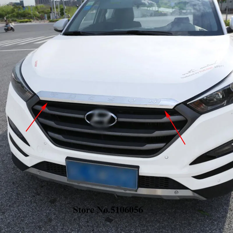 Стайлинг автомобиля для Hyundai Tucson 2015-2018 аксессуары передний капот гриль крышка губ
