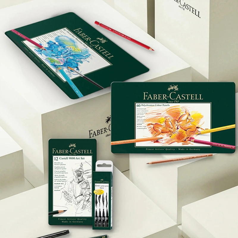 Faber Castell Polychromos Colored Pencils Set 110060 Tin, 60