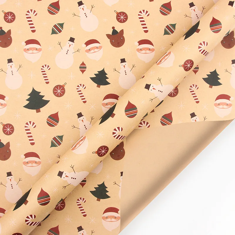 2023 Merry Christmas Decoration Wrapping Paper Gift Wrap Paper New Year  Artware Packing Package Paper Christmas Decorations - AliExpress