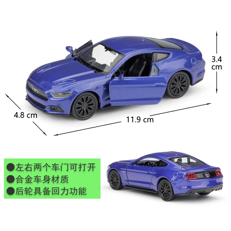 WELLY Welly 1: 36 Ford Mustang GT Модель сплава Модель автомобиля вытяжной задний автомобиль