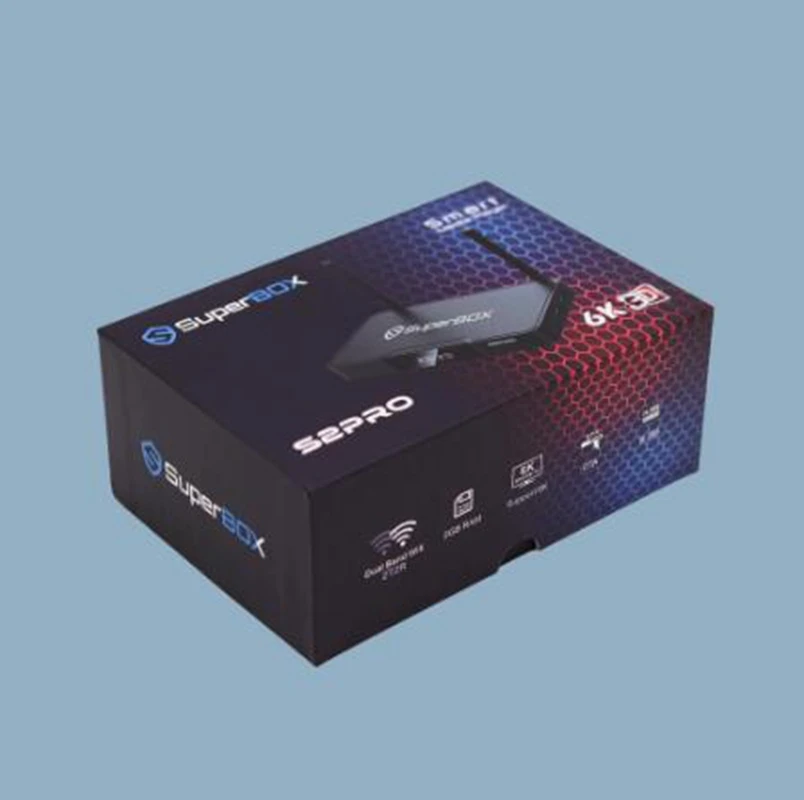 [Подлинный] Superbox S2 Pro лучший английский Android 9 0 смарт бокс 2 ГБ + 16 Гб Лидер продаж в