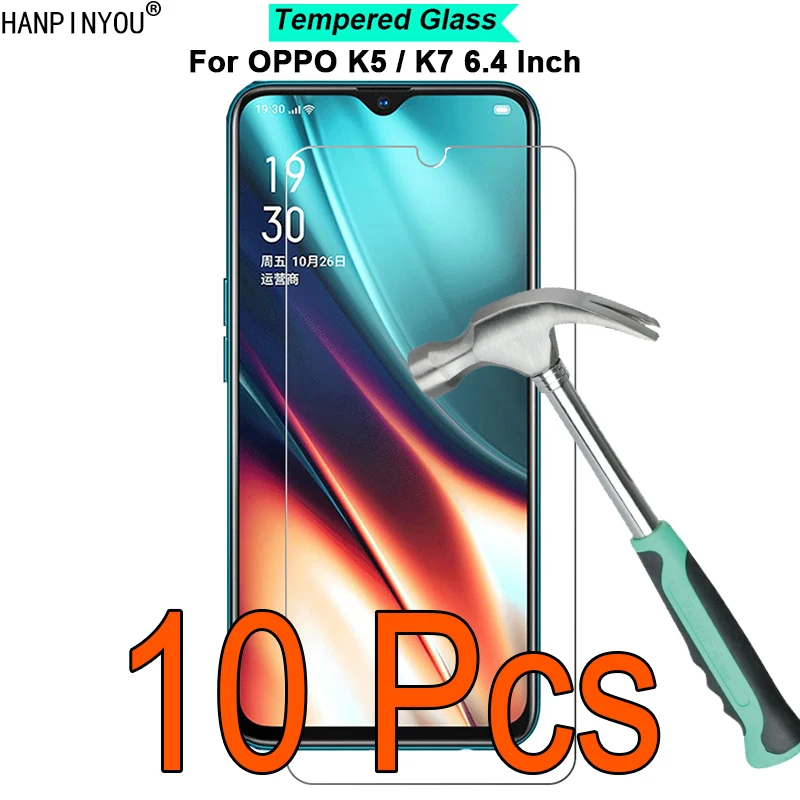 

10 Pcs/Lot For OPPO K5 / K7 6.4" 9H Hardness 2.5D Ultra-thin Toughened Tempered Glass Film Screen Protector Guard