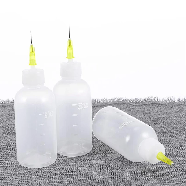 6pcs Multi Purpose Precision Needle Tip Applicator Squeeze Bottles Liquid  Glue Dropper Dispenser 50ml Plastic Needle Tip Bottle - AliExpress