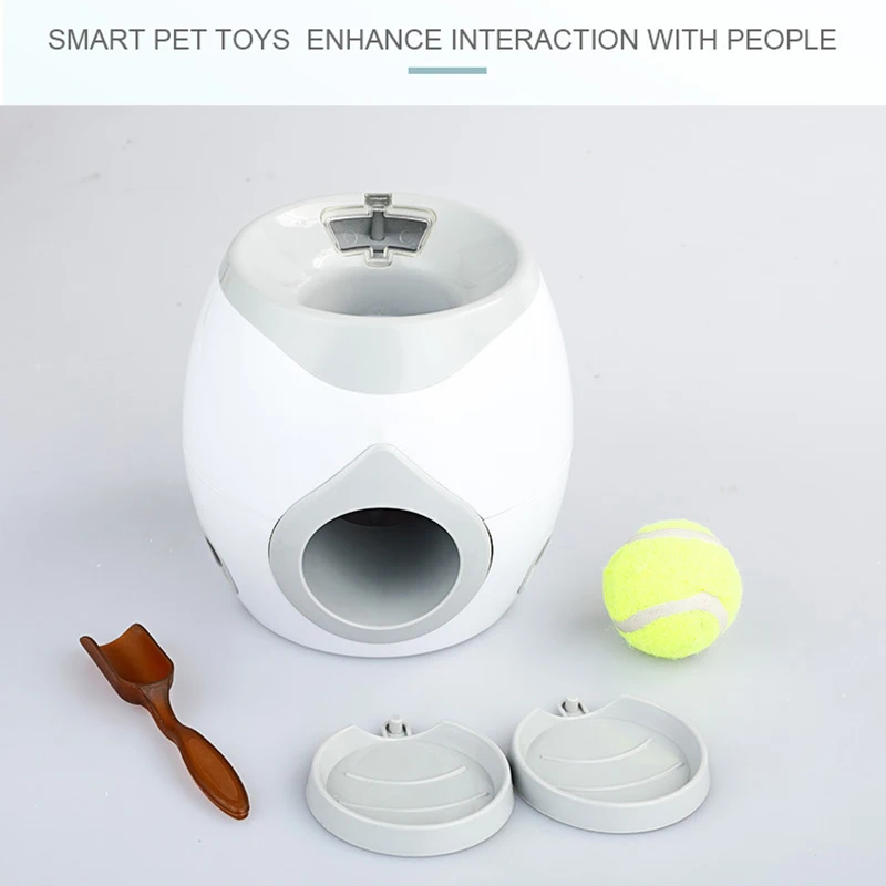 Питомец Мяч пусковая игрушка собака теннис Автоматическая еда награда машина Метатель интерактивное лечение медленная игрушка-Кормушка для кошек собак