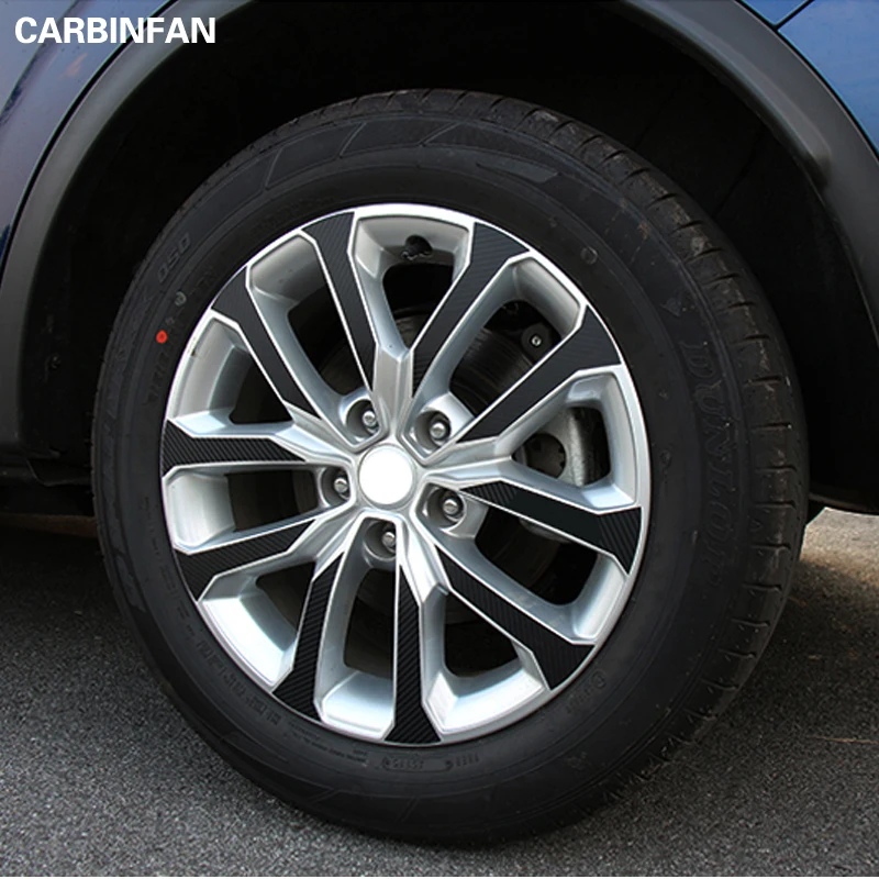 17 inch CAR ACCESSORIES BLACK CARBON FIBER VINYL WHEEL HUB DECORATIVE STICKER STYLING 40PCS/SET FOR RENAULT KADJAR 2016 2017 | Автомобили