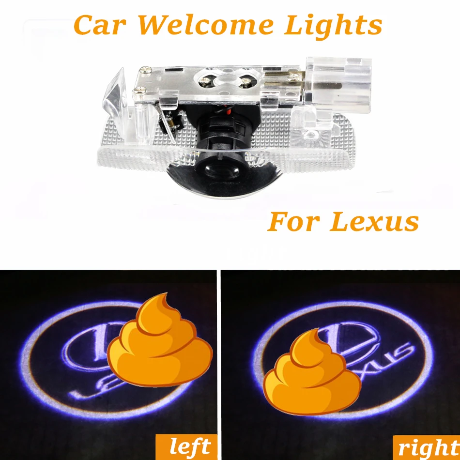 2 шт. подсветка дверей автомобиля дверь Добро пожаловать свет специальный автомобиль логотип теневой проектор лампа 12 В 5 Вт 6500 к для Cadillac SRX ats XTS CT6 XT5