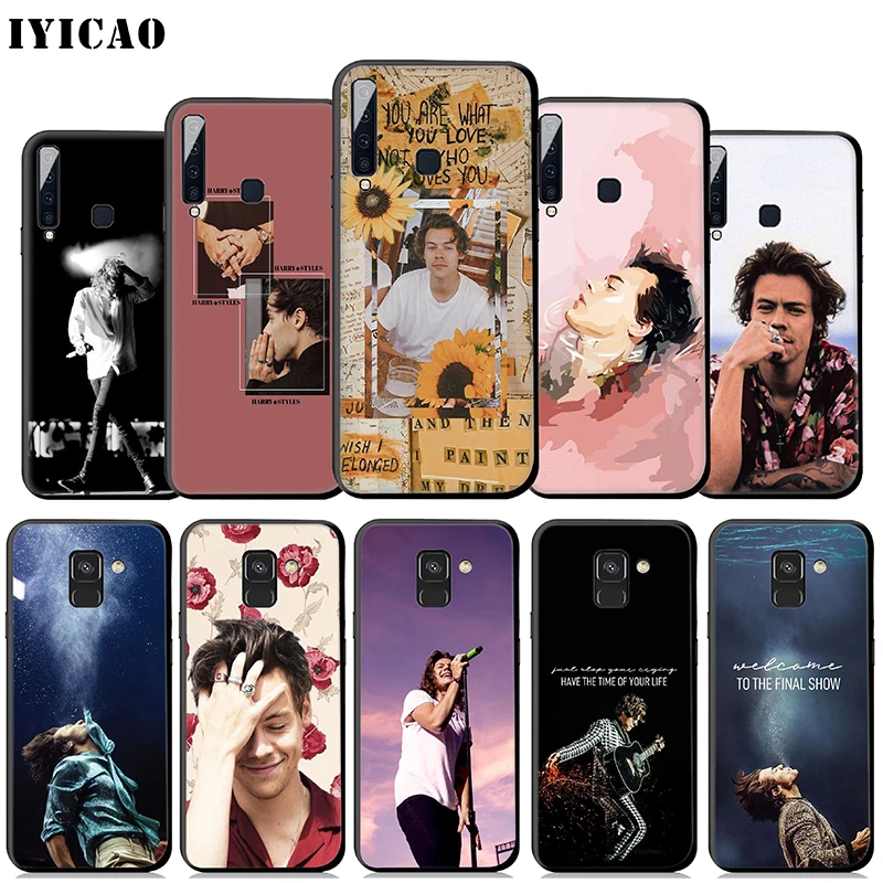 IYICAO Harry Styles 1D Soft Case for Samsung Galaxy A9 A7 A8 A6 Plus 2018 A3 A5 2017 2016 &amp J6 Cover |