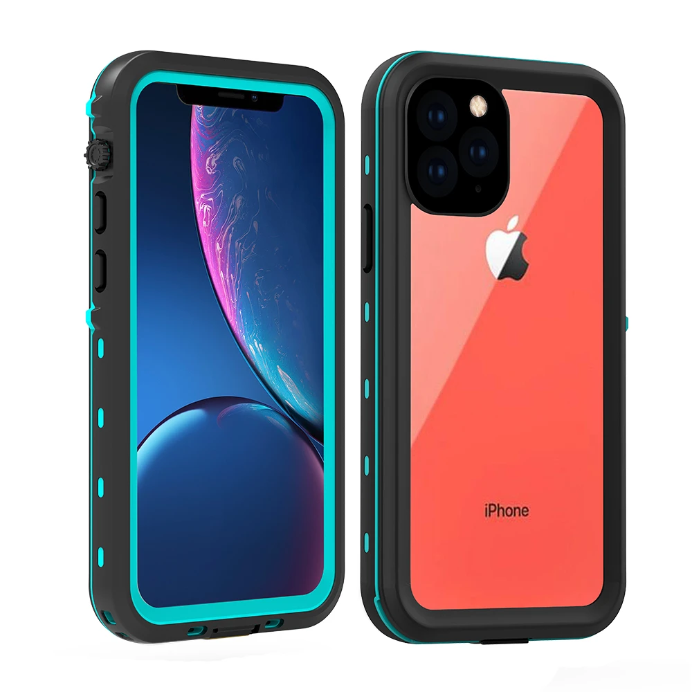 Для iPhone 11 Pro 5,8 чехол двухслойный PC+ TPU водонепроницаемый противоударный защитный чехол против царапин для iPhone 11Pro чехол под водой - Цвет: 02