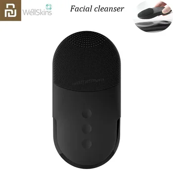 

Wellskins Electric Deep Facial Cleaning Massage Brush 10 levels Sonic Face Washing IPX7 Waterproof Silicone Face Cleanser Skin