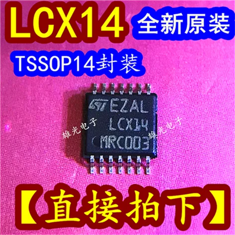 10 шт./лот 74LCX14TTR = 74LCX14MTCX TC74LCX14FT LCX14 TSSOP14