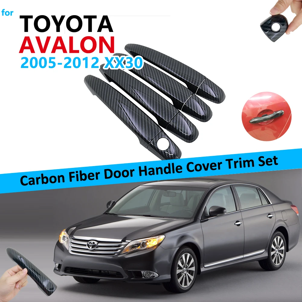 Комплект накладок на дверную ручку из углеродного волокна для Toyota Avalon XX30 2005 2006 2007