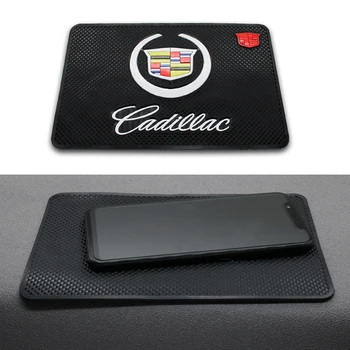 

1PCS Car Logo Anti Slip Mat Phone Holder Non-Slip Mat non slip Pad FOR Cadillac escalade 3 srx 2010 cts ats xt5 Auto accessories