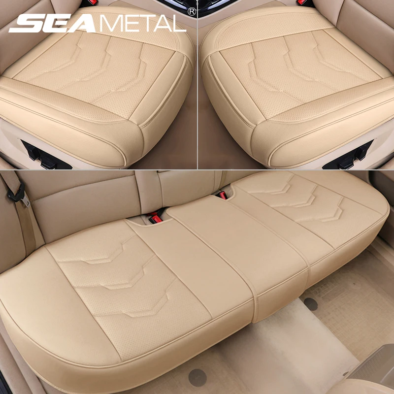 PU Leather Car Seat Cover Set Breathable Protector