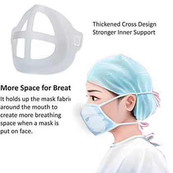 

10pcs 3D Mouth Mask Support Bracket Breathing Assist Help Mask Inner Bracket Silicone Mask Holder Lady Lipstick Protection #