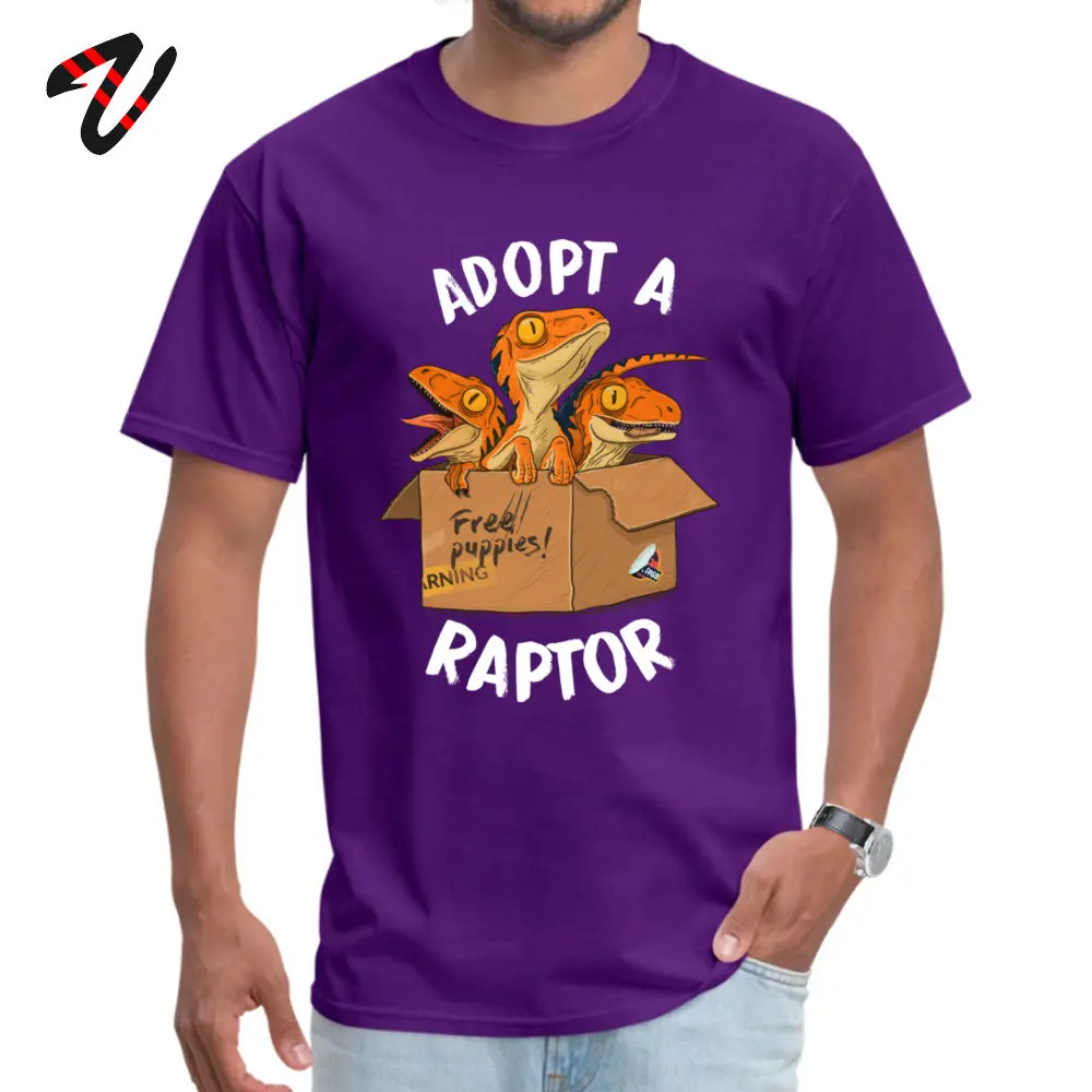 Party Short Sleeve Tees Summer/Fall O-Neck All Cotton Men T-shirts Adoptaraptor Party T Shirt Discount Wholesale Adopt_a_raptor_1929 purple