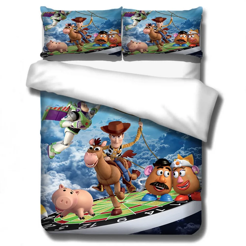 Disney Toy Story Шериф Вуди Базз Лайтер постельных принадлежностей одеяло пододеяльники Наволочка Дети Мальчики украшения спальни