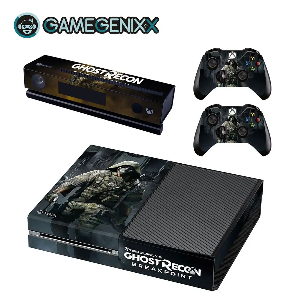 Защитная Наклейка GAMEGENIXX для Xbox one и 2 контроллеров-Ghost Recon