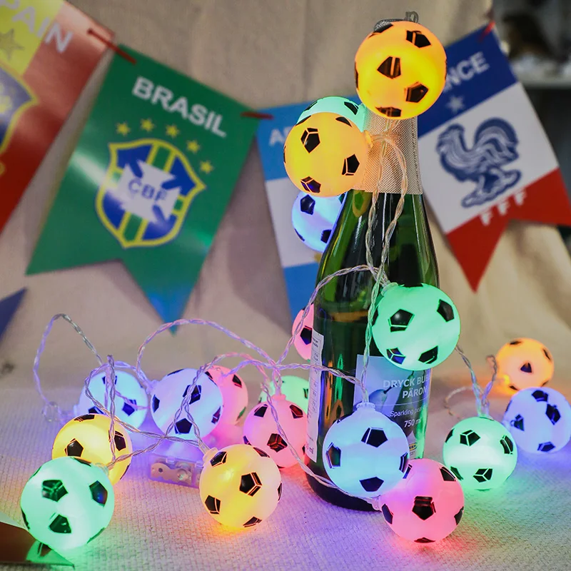 LED String Soccer Light String Outdoor Patio Lights Ball Light Thai Garland Lamp Chain Chanukah Twinkly Holiday Novelty Football LED String Soccer Light String Outdoor Patio Lights Ball Light Thai Garland Lamp Chain Chanukah Twinkly Holiday Novelty Football