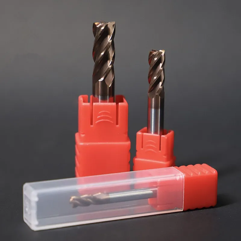 1PCS Milling Tools HRC60 4 Flute Alloy Carbide Tungsten Steel Milling Cutter End Mill 4mm 6mm 8mm 10mm 12mm Metal Cutter Endmill