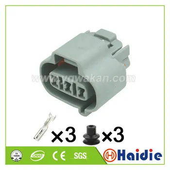 

Free shipping 5sets 3pin waterproof automobile car plastic wiring harness connector 6189-0027