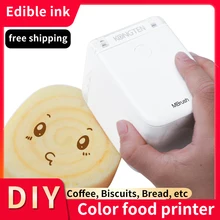 Mini Handheld Food Printer Edible Ink Portable Inkjet Pen Print Custom DIY Bread Coffee Fruit Cookies Coffee Latter Printing