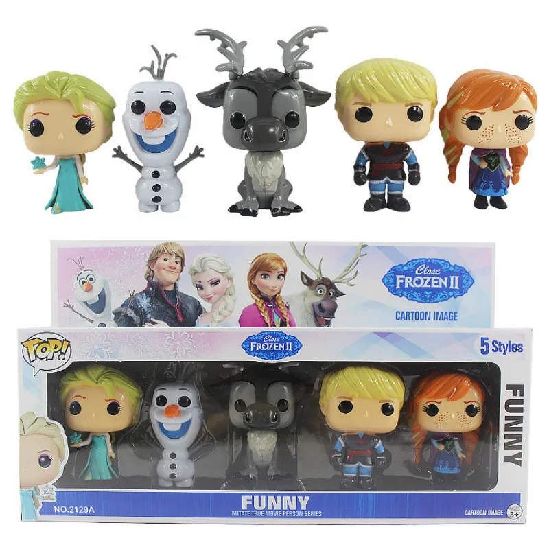 frozen character toy set
