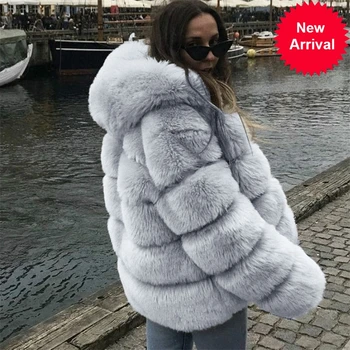 

Fashion Coat 2020 Short Real Fur Coat Women Natural Fox Fur Coats Winter Nine Quarter Sleeves Warm Clothing Warm Coat